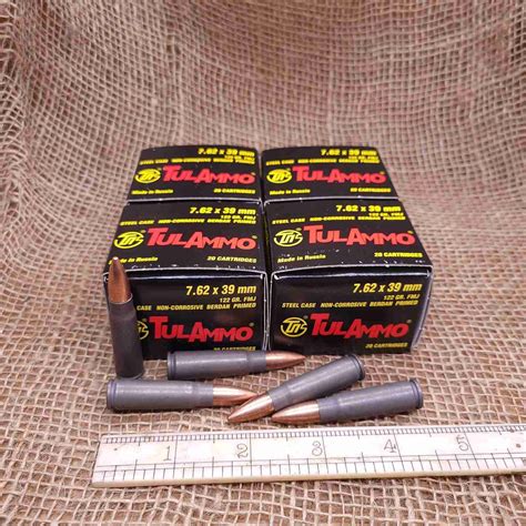 Tulammo X Mm Ammo Pack Rounds Steel Cased Grain Fmjs