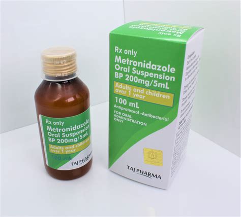 Metronidazole Oral Suspension 200mg5ml Manufacturers India