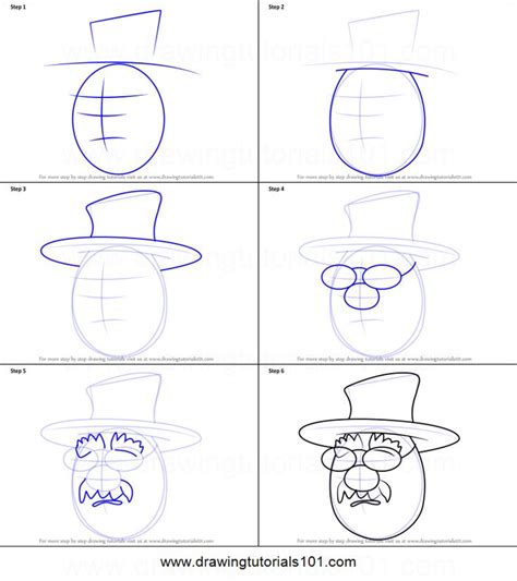 How To Draw Pa Grape From Veggietales Veggietales Step By Step