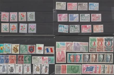 Lot De Timbres Timbres Taxe Pr Oblit R S Unesco Conseil De L