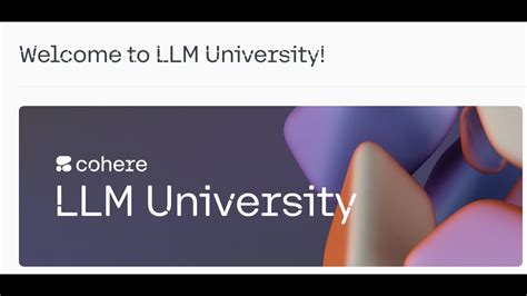 LLM university: Get upto speed with LLMs using one resource. Seriously impressive - YouTube