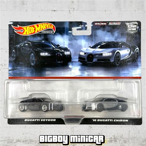 Hot Wheels Premium Packs Bugatti Veyron Bugatti Chiron Shopee Thailand