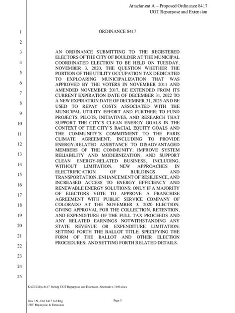 Fillable Online Attachment A Proposed Ordinance Fax Email Print