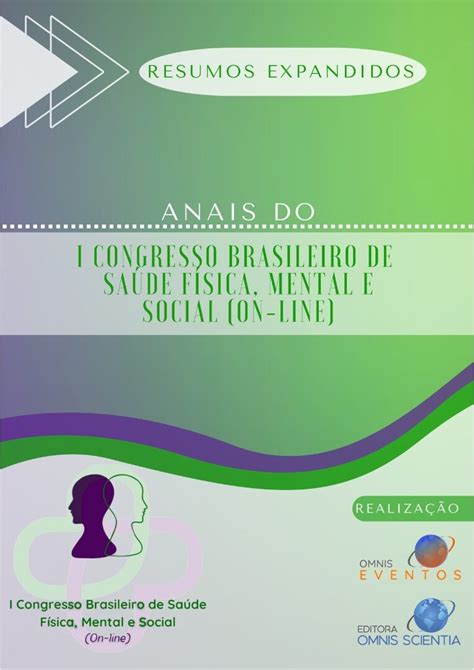 Anais Do I Congresso Brasileiro De Sa De F Sica Mental E Social On