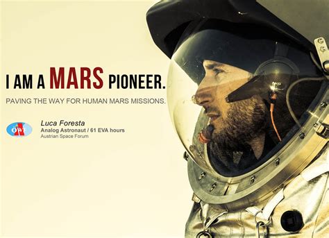 I Am A Mars Pioneer Analog Astronaut Luca Foresta Mars Flickr