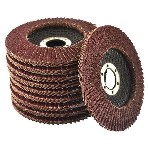 Buy 10 X Flap Discs 40 Grit Angle Grinder 4 5 115mm Flat Sanding