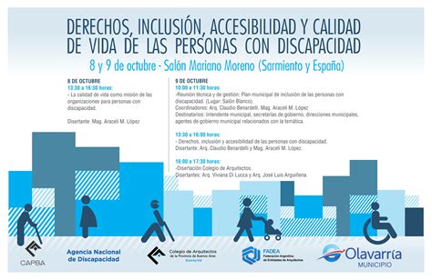 Jornada Sobre Derechos Inclusión Accesibilidad Y Calidad De Vida De