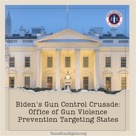 Bidens Gun Control Crusade Office Of Gun Violence Prevention