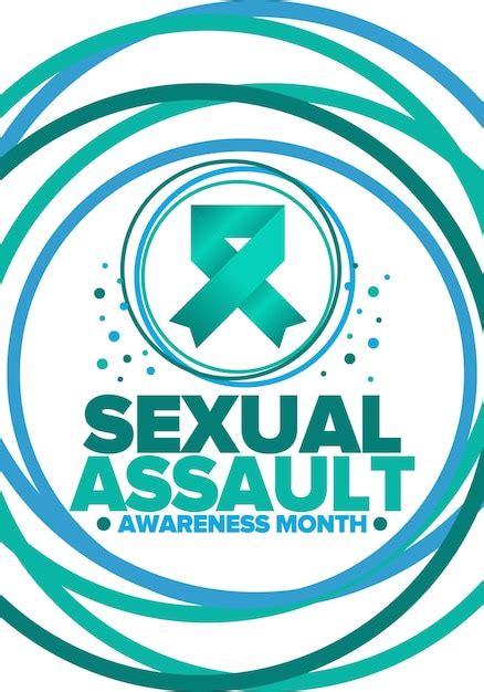 Premium Vector Sexual Assault Awareness Month In April Prevention Of