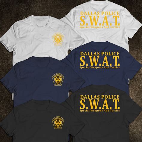 New Police Swat Dallas Texas United States Us Department Special Force T Shirt Etsy