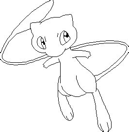 Mew Outline by Ivysaur98 on DeviantArt