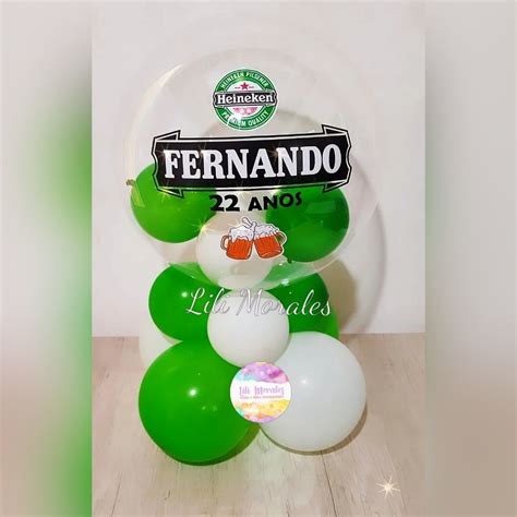 Arranjo P Baixo Balão Bubble Heineken APENAS RETIRADA