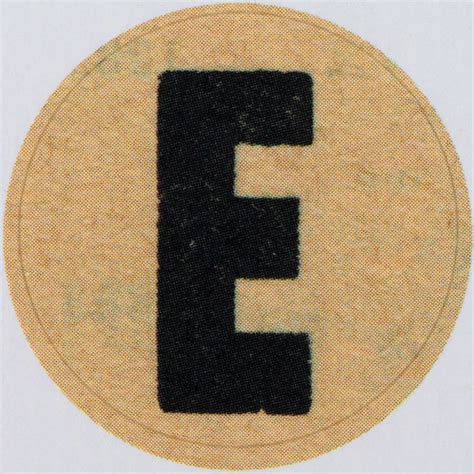 Vintage Sticker Letter E Leo Reynolds Flickr