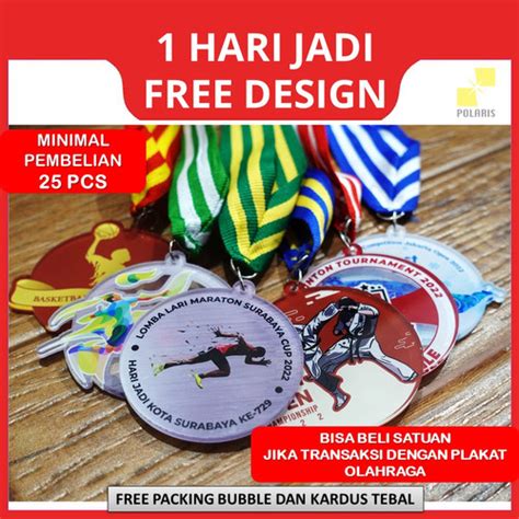 Jual Medali Akrilik Sport Kejuaraan Olahraga Mendali Acrylic Mm