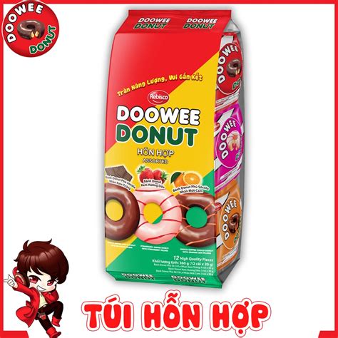 Bánh Doowee Donut Assorted Vị Hỗn Hợp Túi 384g Shopee Việt Nam