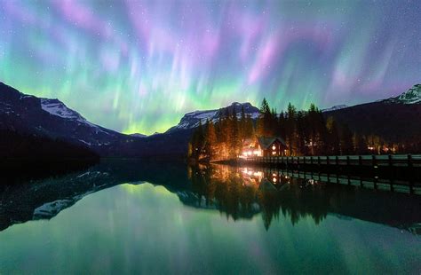 Emerald Lake Yoho National Park British Columbia Northern Lights