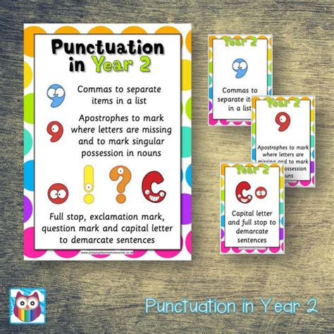 Punctuation In Year 2 Primary Classroom Resources