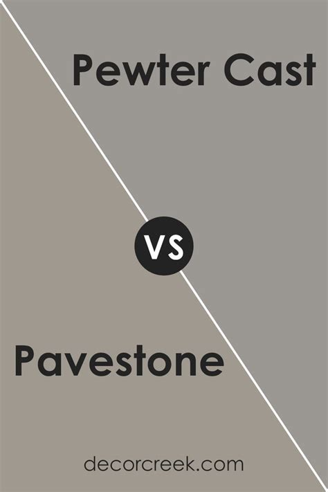 Pavestone SW 7642 By Sherwin Williams Vs Pewter Cast SW 7673 By Sherwin