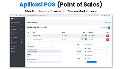 Aplikasi Pos Point Of Sales Seniman Koding V Penjualan Kasir Online