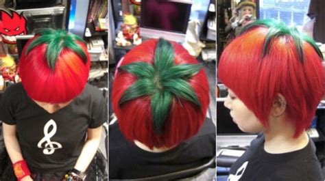 Tomato Hair By Hiro At Trick Store In Osaka Japan Craziest Japanese