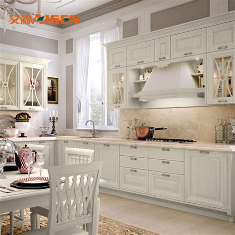 China 2018 Modern Antique French Style Solid Wood Kitchen Cabinets ...