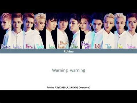 Exo Overdose Color Coded Lyric By Rohina