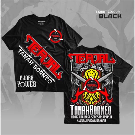 Jual Kaos Psht Terajal Terate Jalanan Tanah Borneo Motif Terbaru Desain