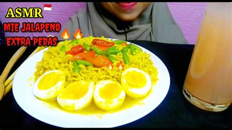 Asmr Mie Gaga Jalapeno Extra Pedas Rawit Utuh Pedes Dower