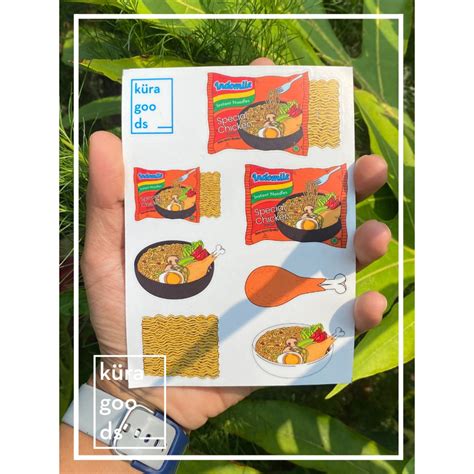 Jual Sticker Pack Indomie Ayam Spesial Stiker Set Aesthetic Lucu