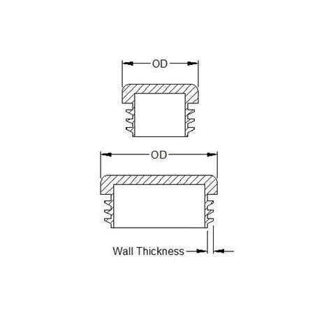 10 Pack Rectangular Threaded Tube Inserts Fittings Box Section Metal