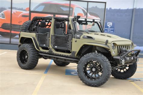 2017 Jeep Wrangler Unlimited Sport 102 Miles Kevlar Flat Army Green ...