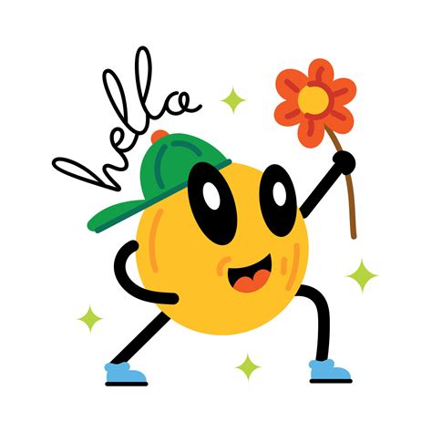 Trendy Spring Emoji 40874666 Vector Art At Vecteezy