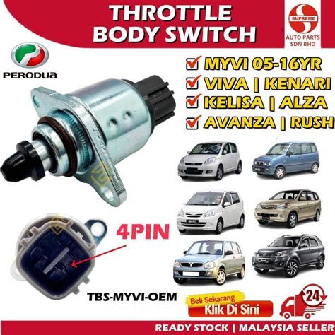 S2U Throttle Body Sensor Switch IDLE Speed Control Valve Perodua Myvi