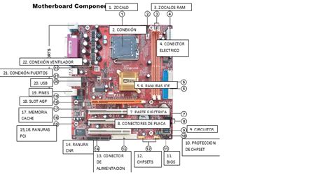 Arellanorebel Componentes De La Placa Base