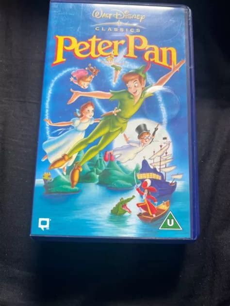 Walt Disney Classics Peter Pan Vintage Vhs Video Tape 1990s Tape Still