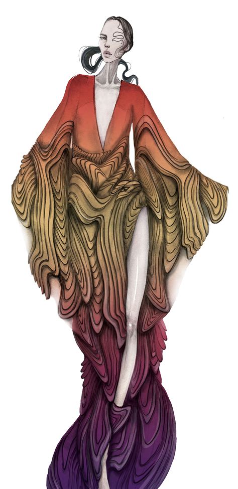 Shift Souls Iris Van Herpen Fashion Art Illustration Fashion Design Dress