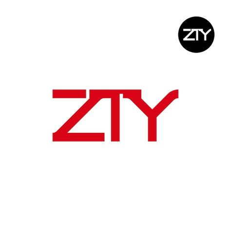 Premium Vector | ZTY Logo Letter Monogram Design