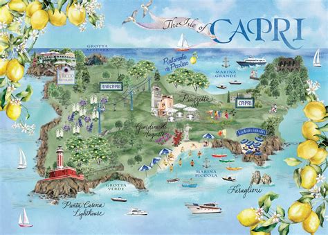 Capri Map Digital Download - Etsy