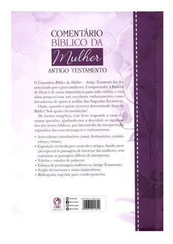 Coleção Comentário Bíblico Da Mulher Antigo Testamento Volumes 1 E 2 R