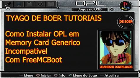 Como Instalar OPL Em Memory Card Generico Incompativel FreeMCBoot