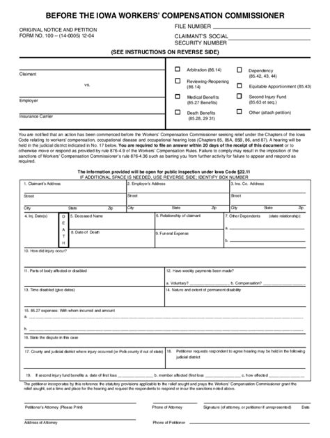 Fillable Online EFiling Tips Original Notice Petition Form 100 Fax