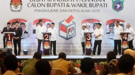 Foto Debat Kandidat Paslon Pilkada Pangkep Tribun