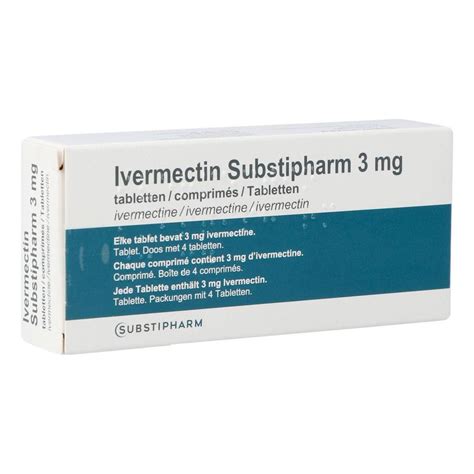 Ivermectin Substipharm 3mg Tabl 4 Kopen Multipharma Be