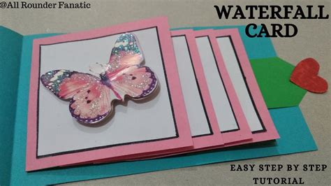 How To Make A Waterfall Card Easy Step By Step Tutorial DIY