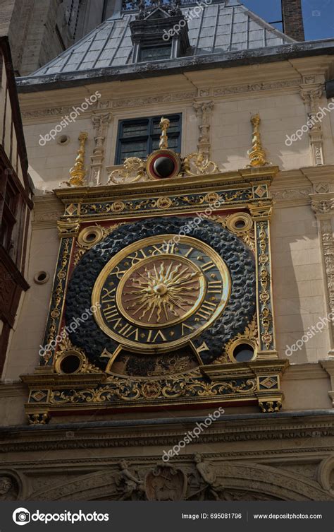 Gros Horloge Rouen Monument Gros Horloge Street France Normandy Seine