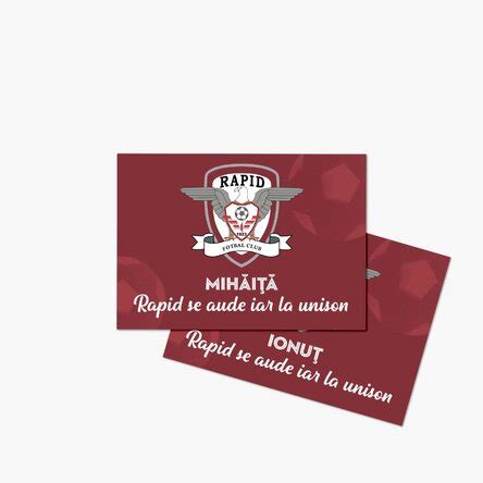 Magnet FC Rapid 10x7 cm personalizat cu nume și mesaj StarGift ro