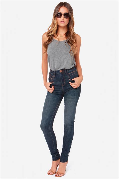 Cute Skinny Jeans Stretch Jeans Jeggings 89 00 Lulus