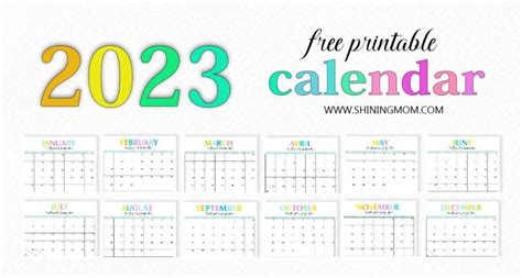 Free Printable 2023 Calendar With Daily Planner So Beautiful