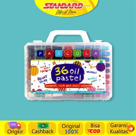 Standard Pascola Oil Pastel 36 Set Crayon Dye Coloring Shopee