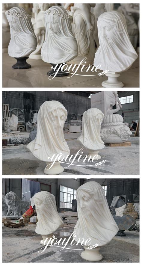 Marble Veiled Virgin Replica Youfine Art Sculpture